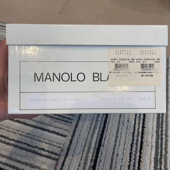 Manolo Blahnik Leopard Booties Size 36 1/2 with original box 💗 - Picture 6 of 6